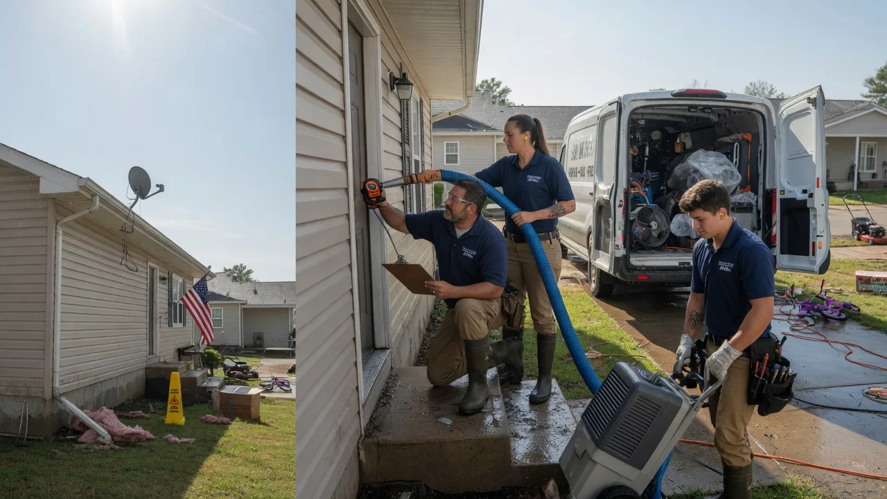 Ceiling Water Damage Restoration in Ochelata, OK near me